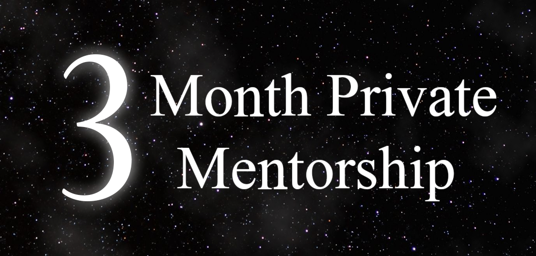 3 Month Private Mentorship - 1 Spot Left